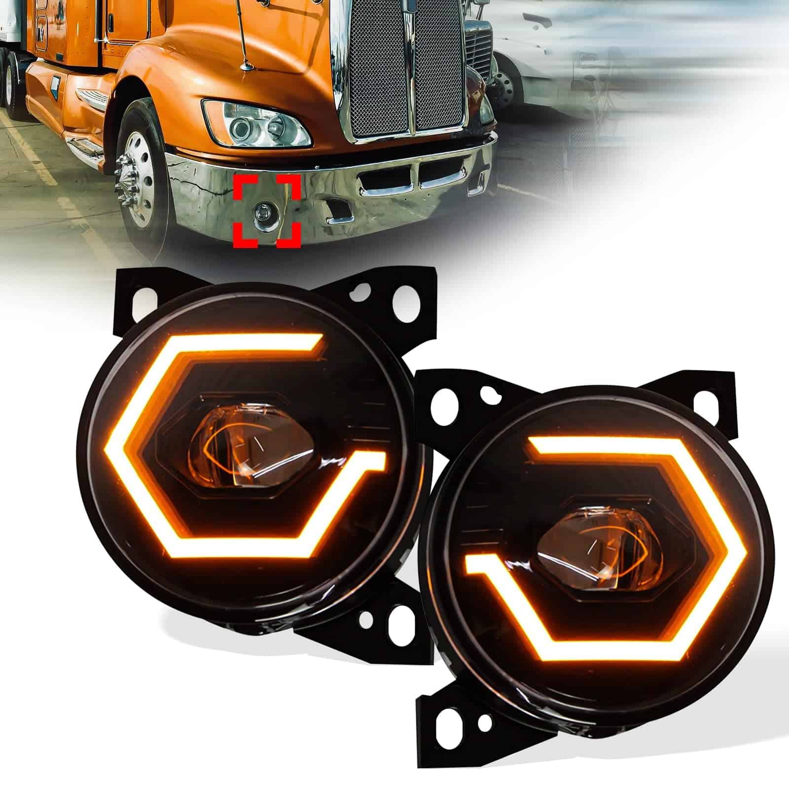 Faros LED WANLLY para Kenworth T660 (2008-2015), Ensamblaje