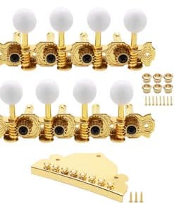 Unxuey Guitar Machine Heads Knobs 8 String Metal Triangle