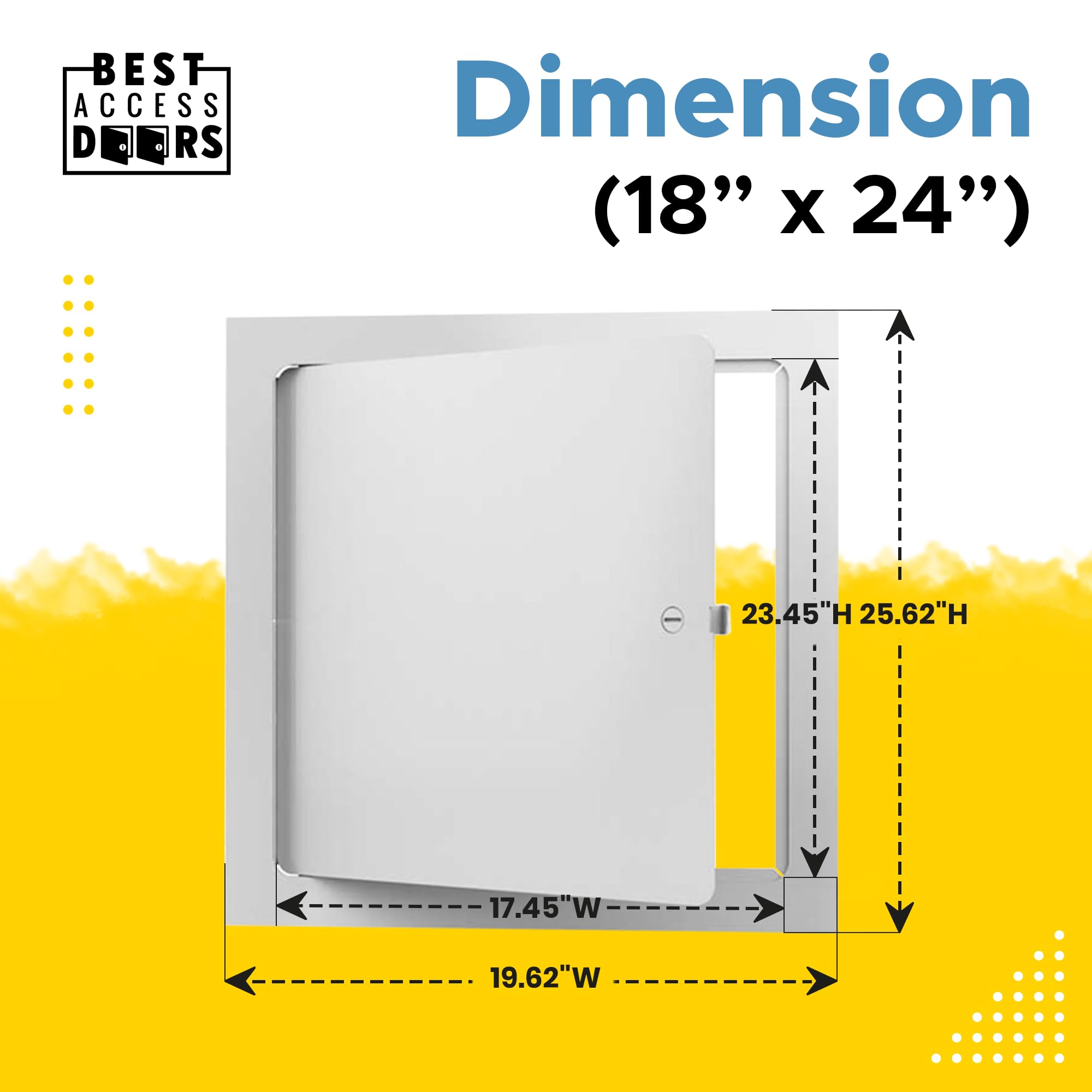 Mejor Panel de Acceso Metálico Universal de 18 x 24 - Imagen 4