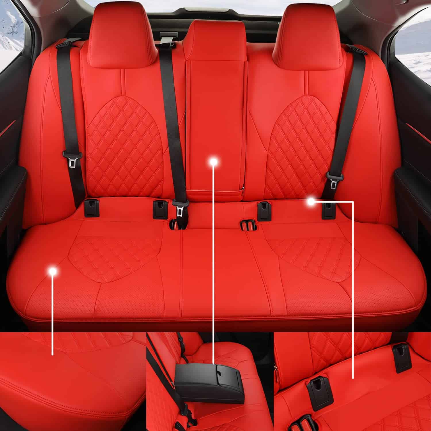 Fundas de asiento personalizadas GIANT PANDA Fit para - Imagen 4