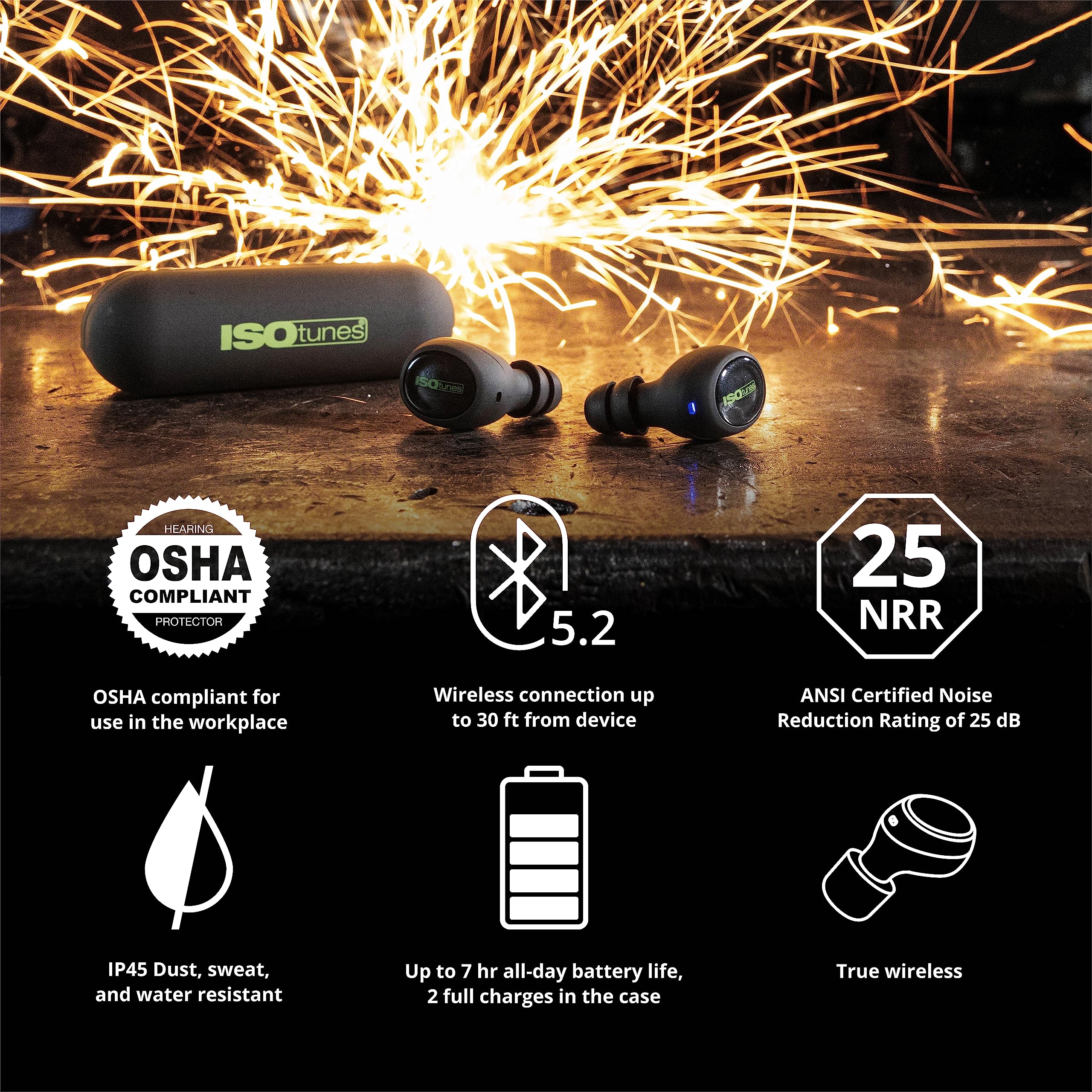 ISOtunes Free 2.0 True Wireless Earbuds: Mejorado con una - Imagen 5