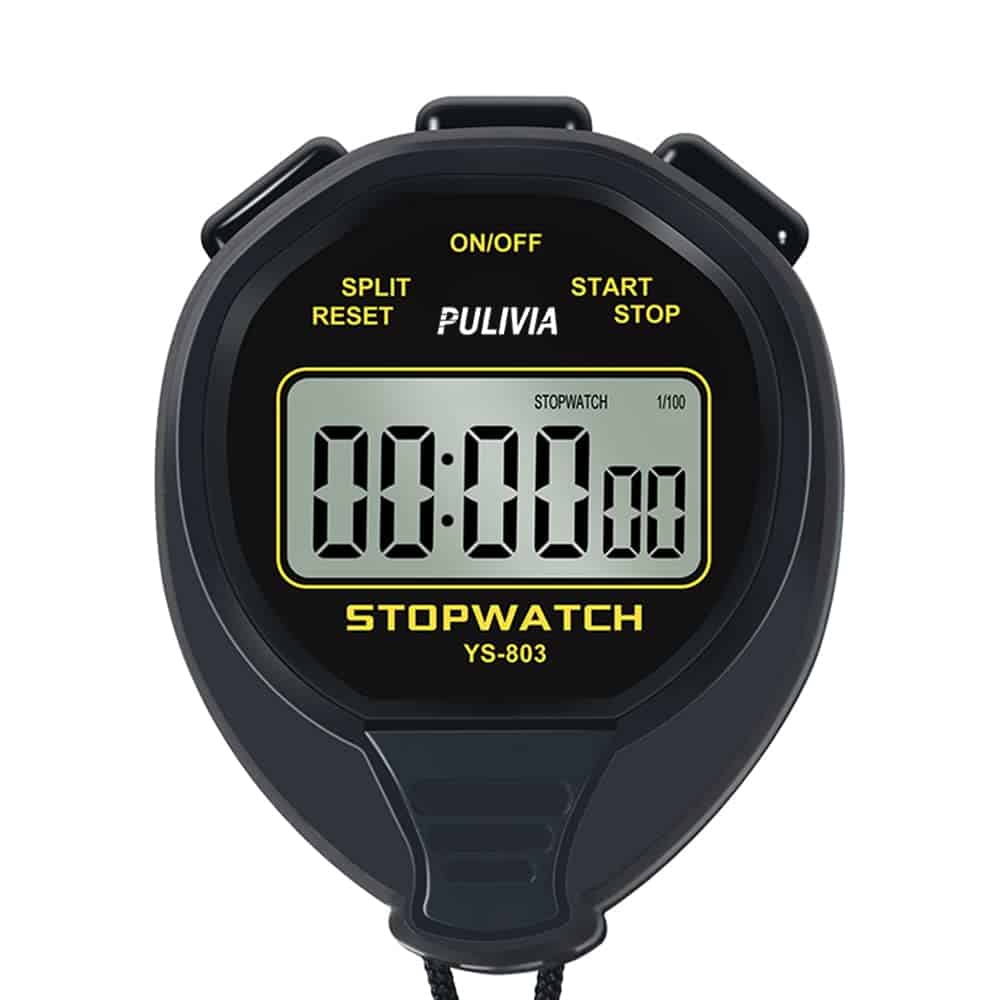 PULIVIA Cronómetro Impermeable Stopwatch Timer Solo