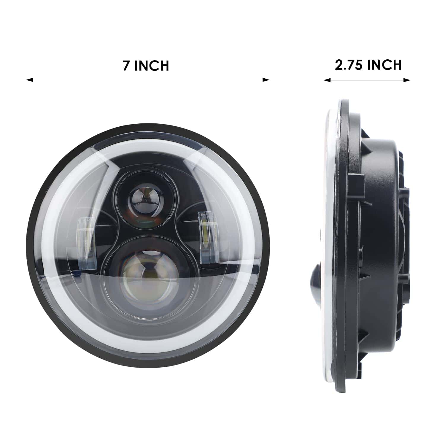 KASLIGHT 7 Pulgadas Faros LED, Faro LED H6024 con Halo Azul - Imagen 3