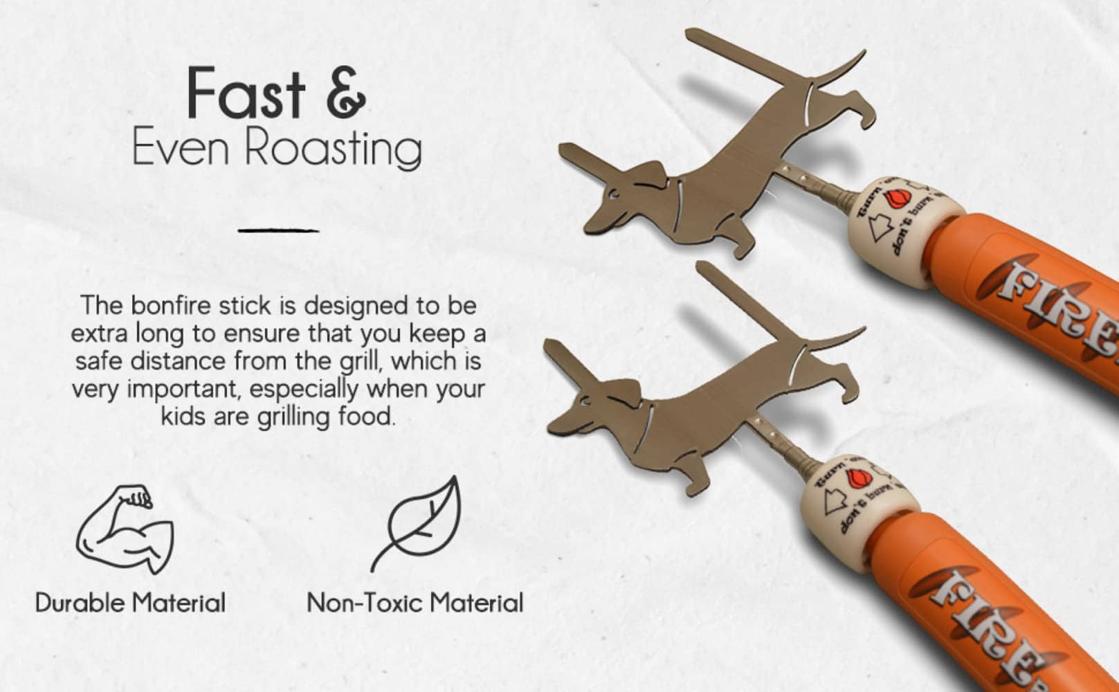 FIREBUGGZ Espátulas para Asar S'mores - Varillas - Imagen 3