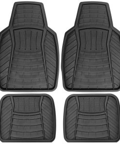 Tapetes de Piso Todo Clima de 4 Piezas para Autos,