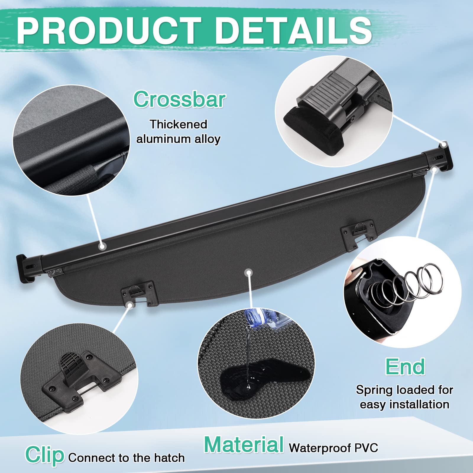Cubierta de Carga Compatible con Mazda CX-5 2013-2016 - Imagen 6