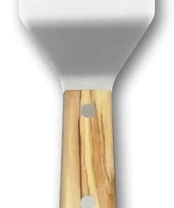 Espátula Pequeña Flexible con Mango de Madera de Olivo DUE