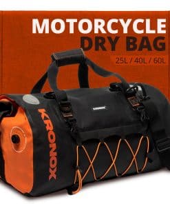 Bolsa Duffle Impermeable para Motocicleta KRONOX, 60L Negro