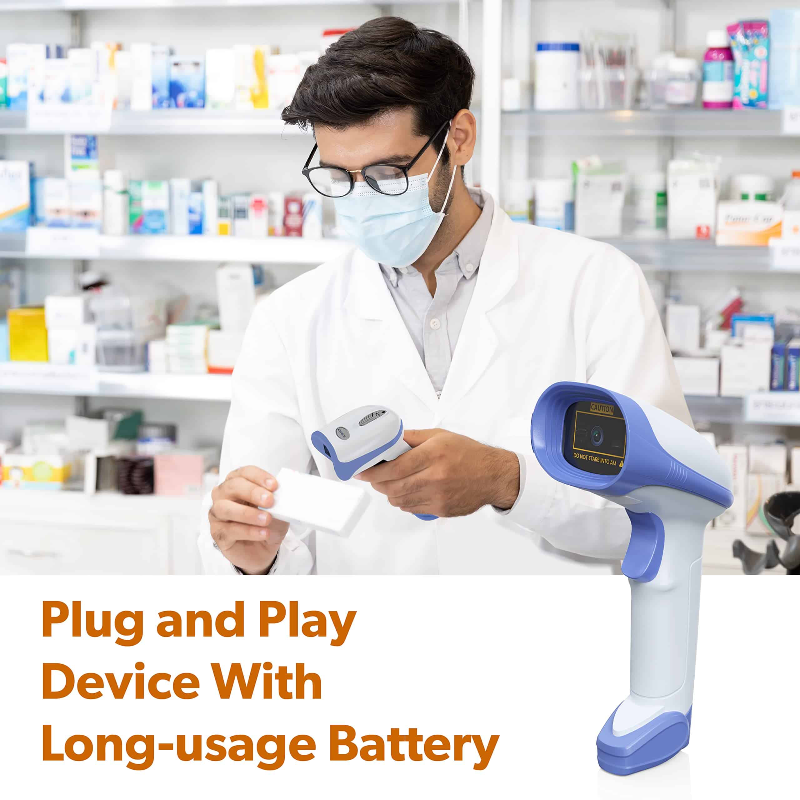 Escáner de Código de Barras Inalámbrico AMBIR BR300: - Imagen 6