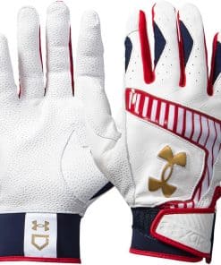 Guante de béisbol Under Armour Men's Yard -Blanco / Rojo / O