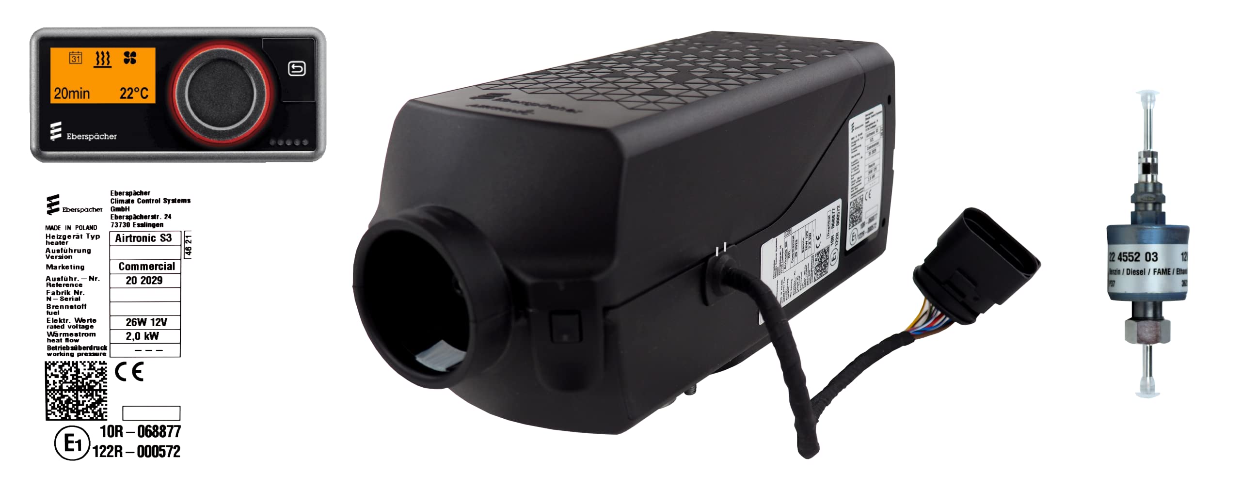 Calentador Eberspacher Espar Airtronic Kit AS3 D2L (Diesel) - Imagen 3
