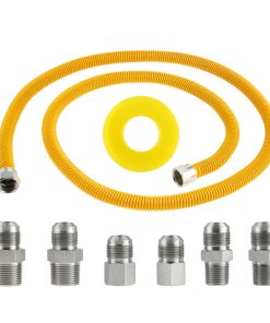 Tubo de gas de acero inoxidable flexible de 72" para