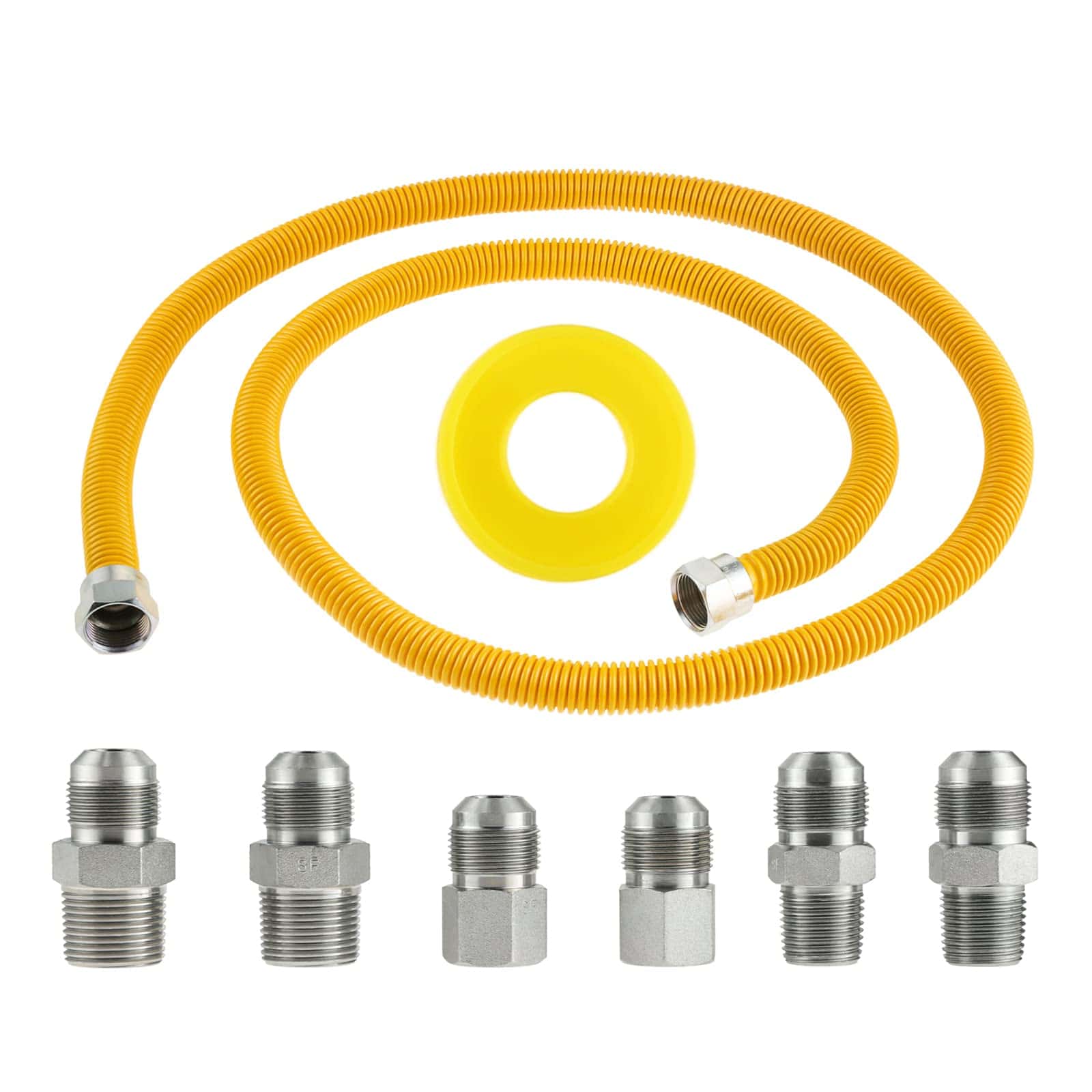 Tubo de gas de acero inoxidable flexible de 72" para