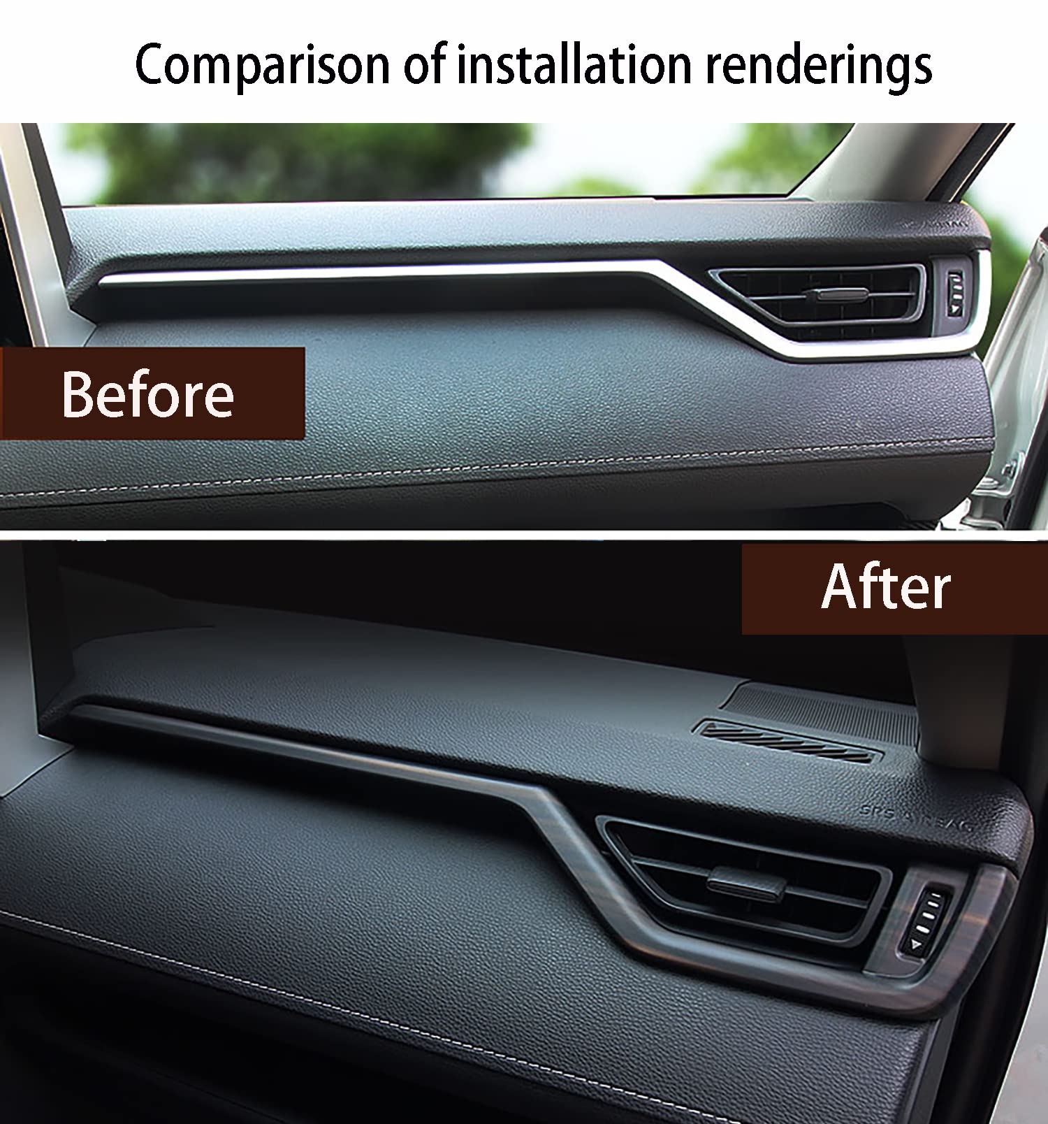 Accesorios para automóviles KEAIMEI aptos para Toyota RAV4 - Imagen 5