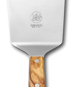 Espátula Ancha de Madera de Olivo DUE BUOI con Remaches de