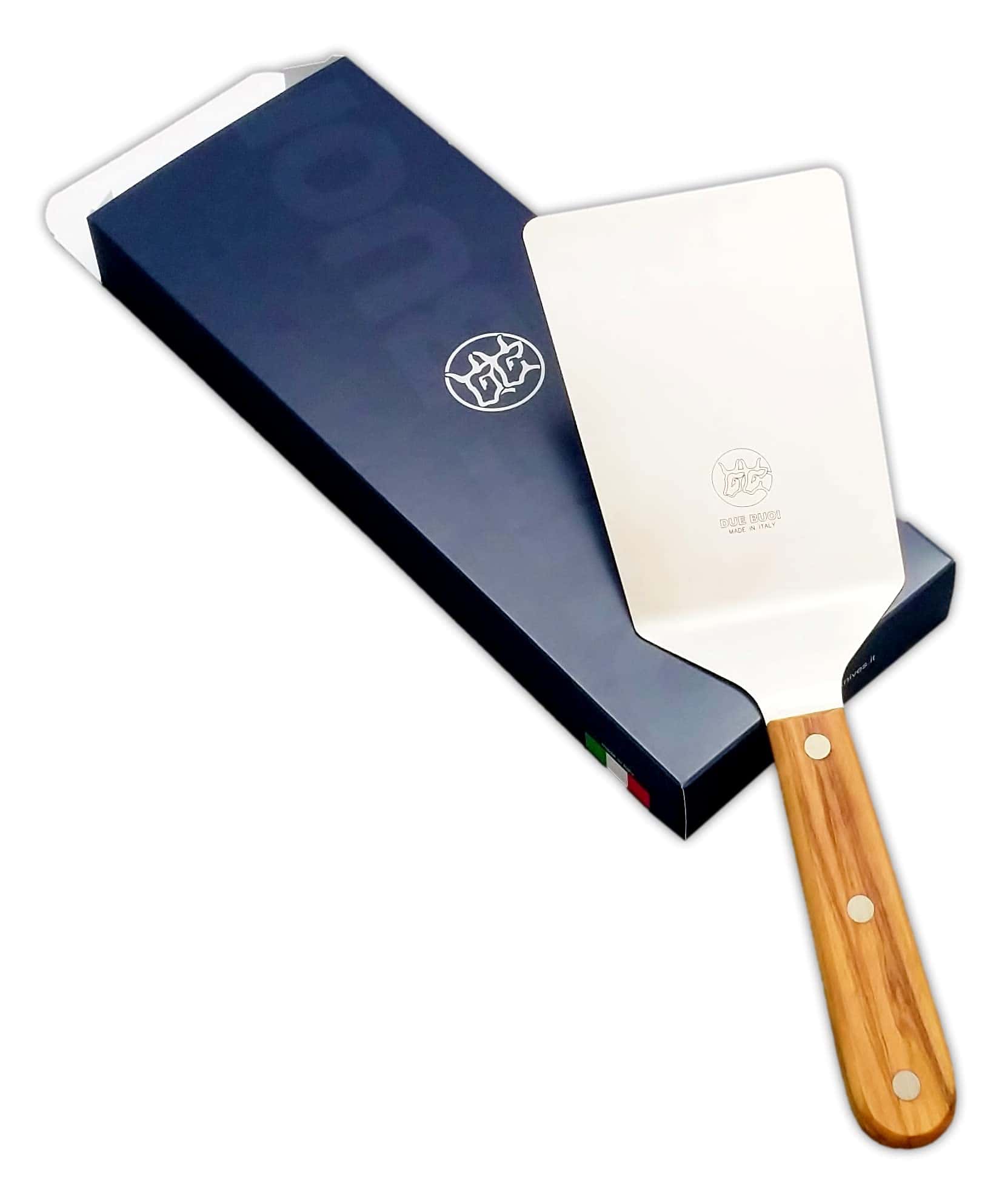 Espátula Ancha de Madera de Olivo DUE BUOI con Remaches de - Imagen 4