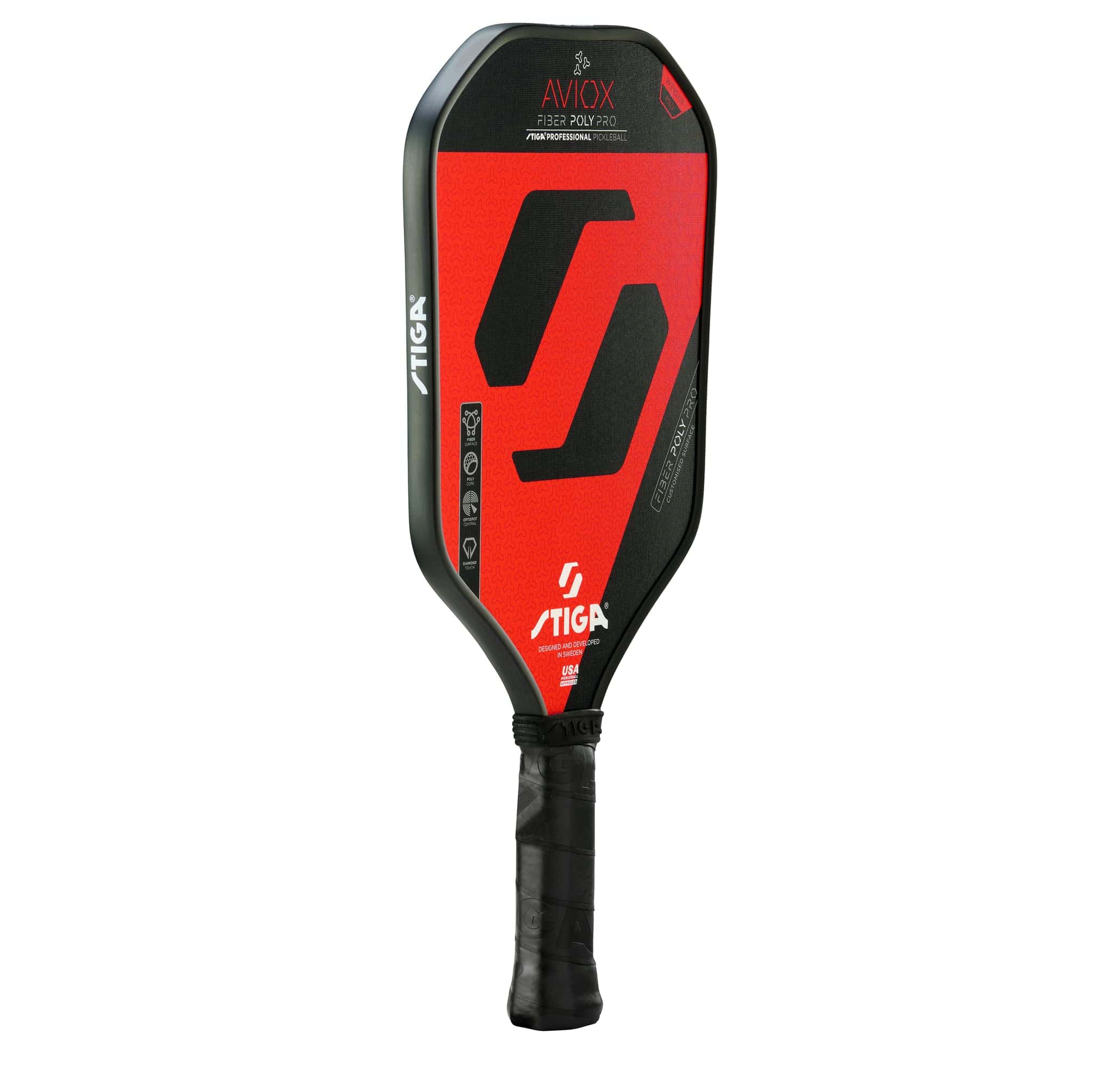 Paleta de Pickleball STIGA Aviox Fiber Poly Pro -Rojo - Imagen 4