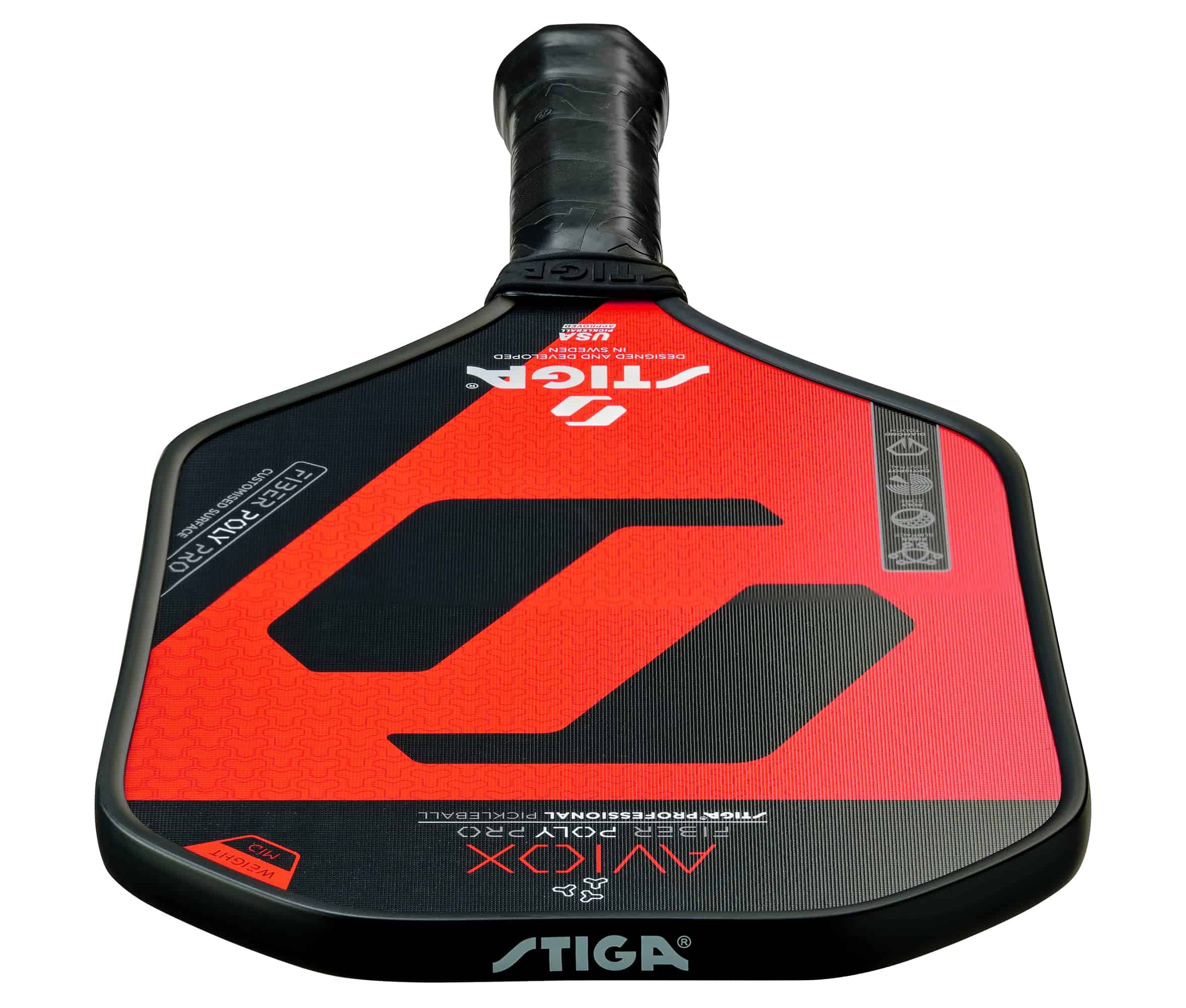 Paleta de Pickleball STIGA Aviox Fiber Poly Pro -Rojo - Imagen 6