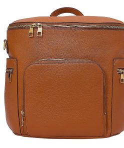Bolso de pañales mochila de piel auténtica USRA para mamás