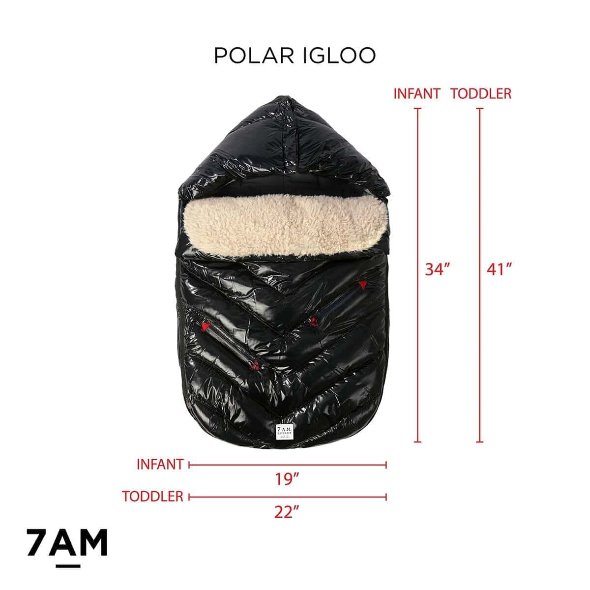 7AM Polar Igloo Saco de Dormir para Bebés en Carriola - - Imagen 6
