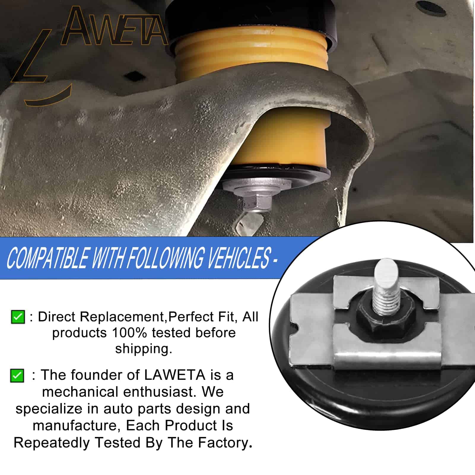 Juego de bujes de montaje de carrocería LAWETA 924-066 para - Imagen 6
