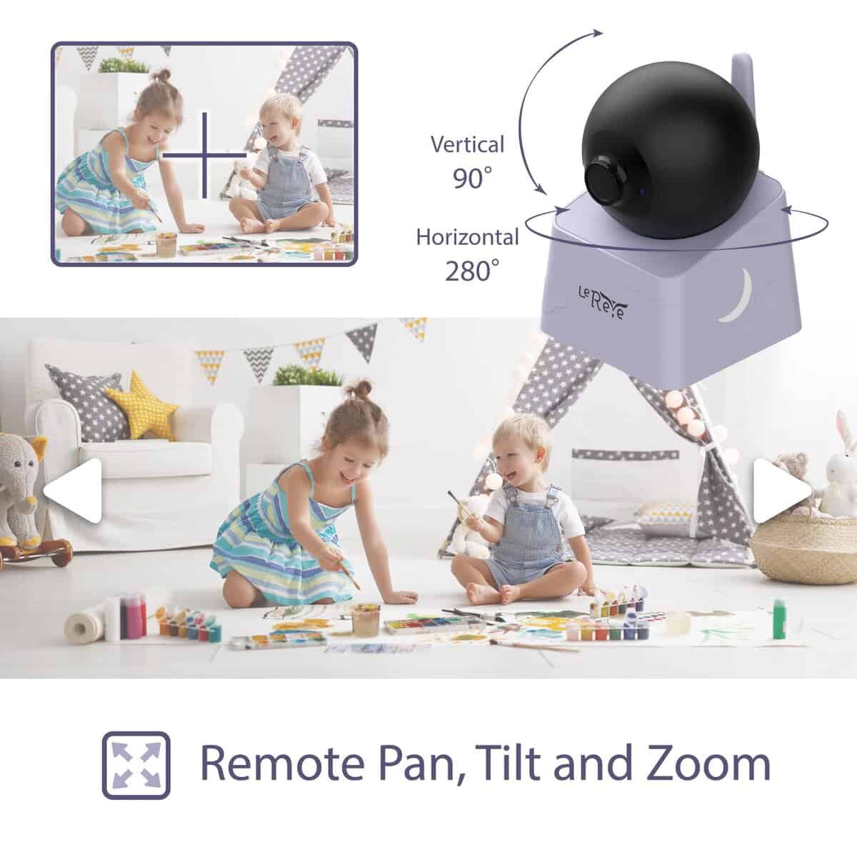 Monitor de Bebé HD de Largo Alcance con Baja Emisión de - Imagen 4