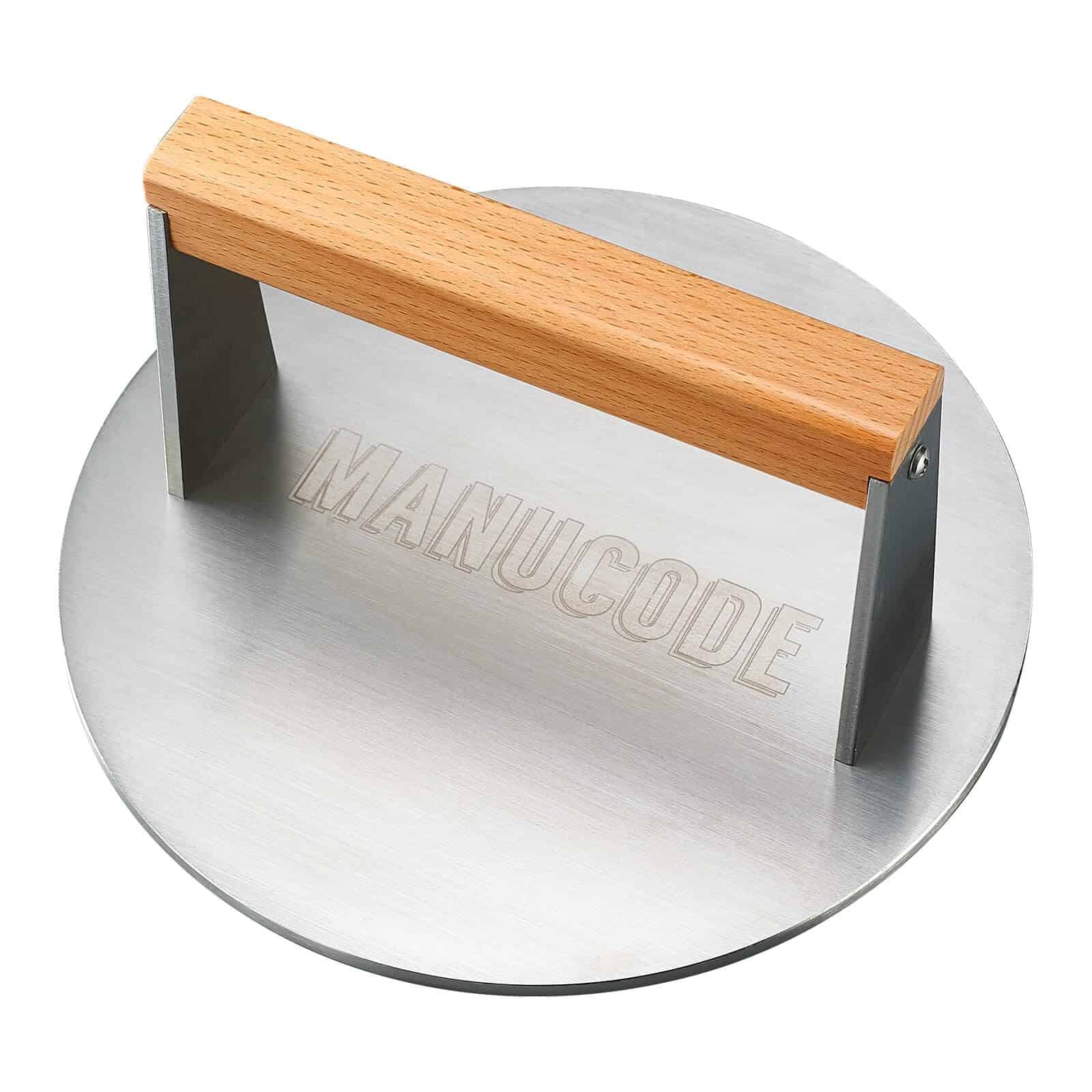 Prensa de Hamburguesa Manucode de 8 Pulgadas, 3.1 Lb, Apto