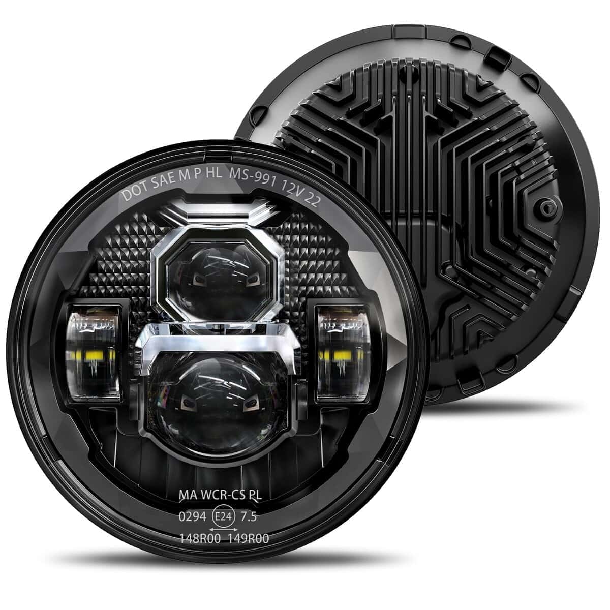 Faro delantero redondo LED HWSTAR 2023 actualizado 1000%