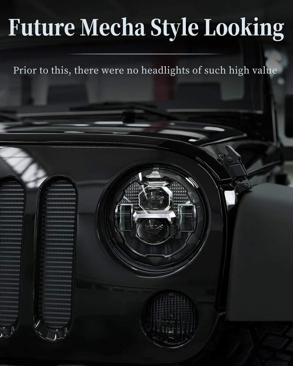 Faro delantero redondo LED HWSTAR 2023 actualizado 1000% - Imagen 3