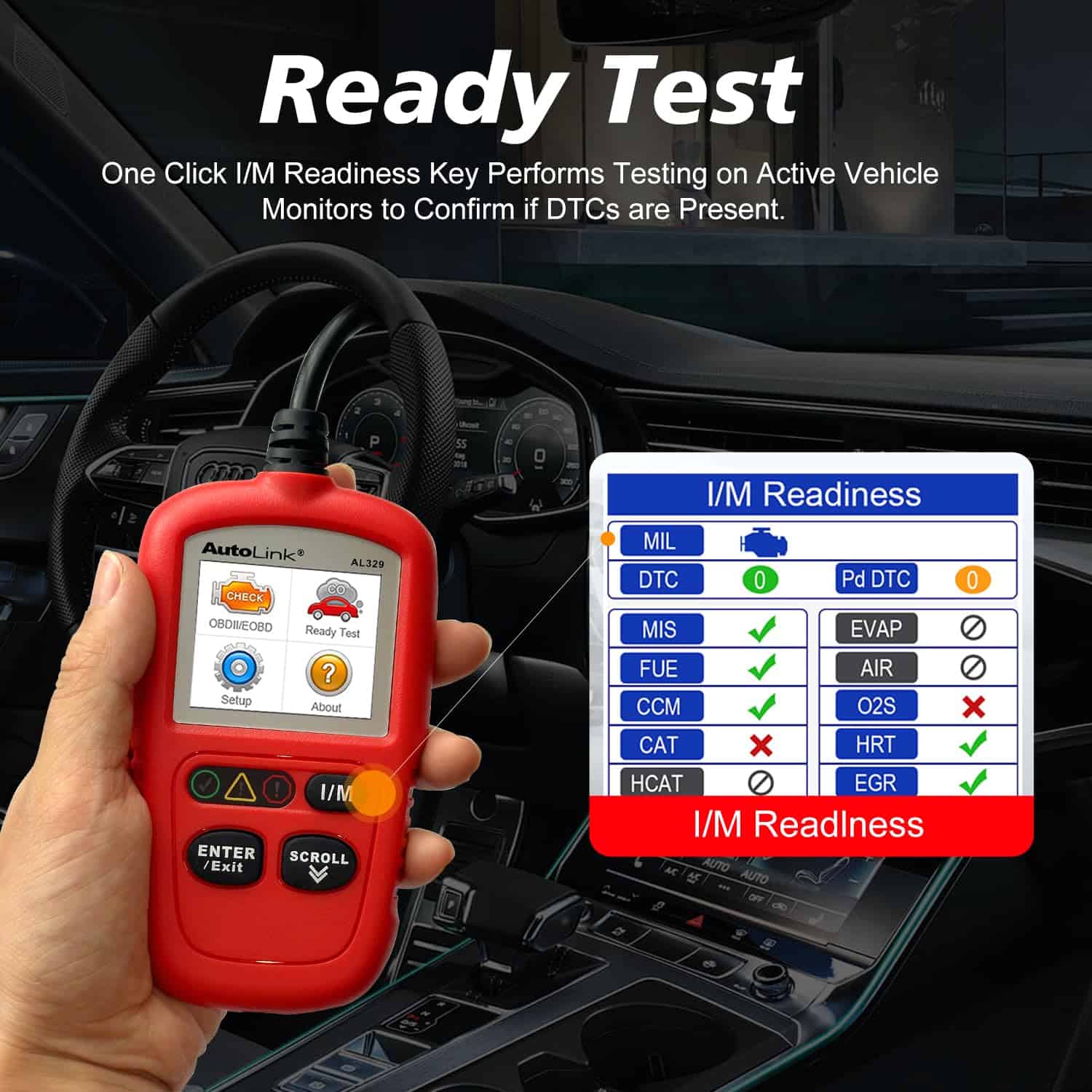 Autel OBD2 Scanner AL329, Actualizado AutoLink AL319, Auto - Imagen 5