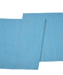 Tapete de Yoga de Algodón Hecho a Mano -Azul