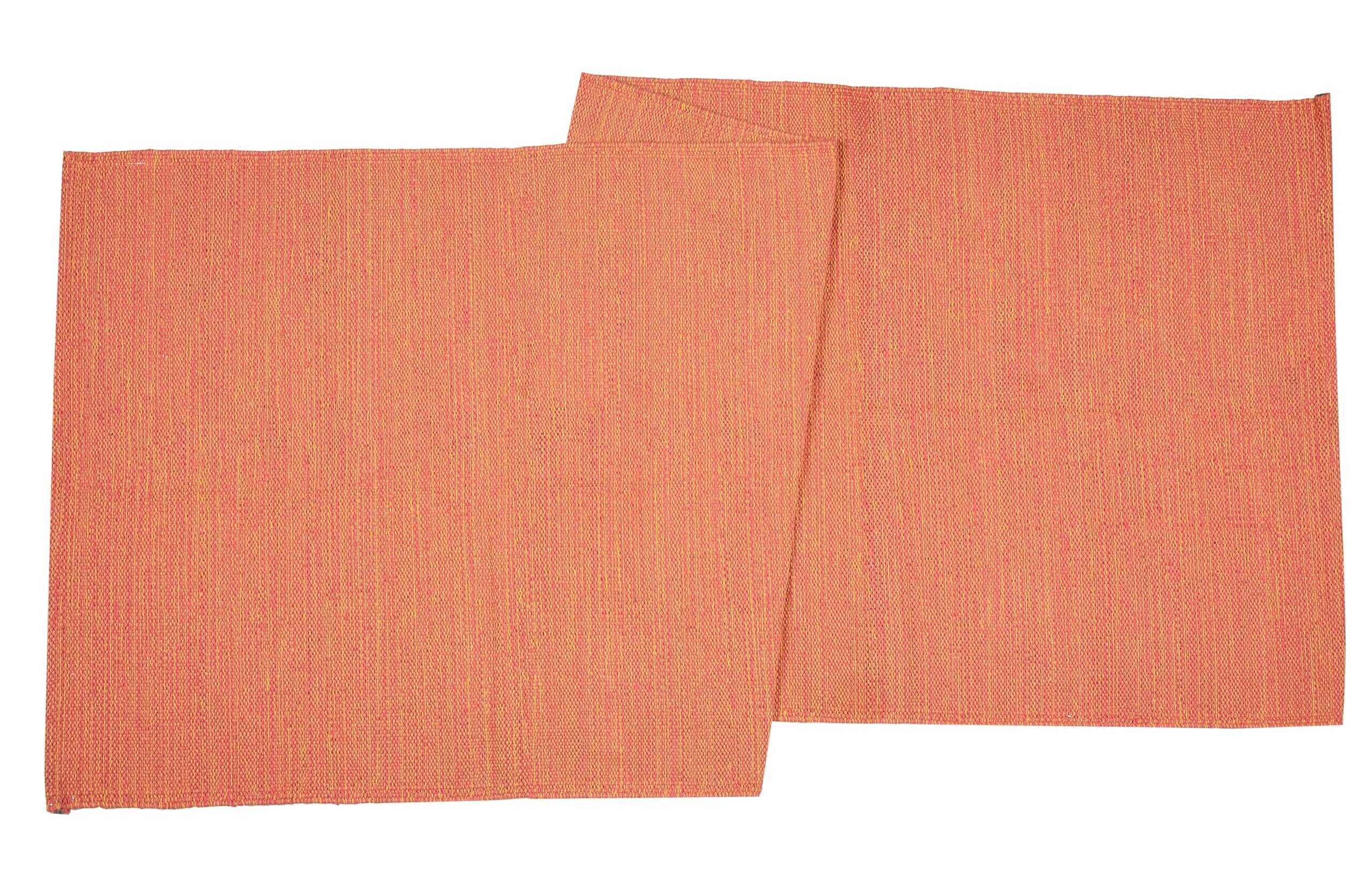 Tapete de Yoga de Algodón Hecho a Mano -Naranja