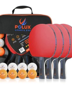 Juego de Paletas de Ping Pong con 4 Raquetas, 8 Pelotas y 1