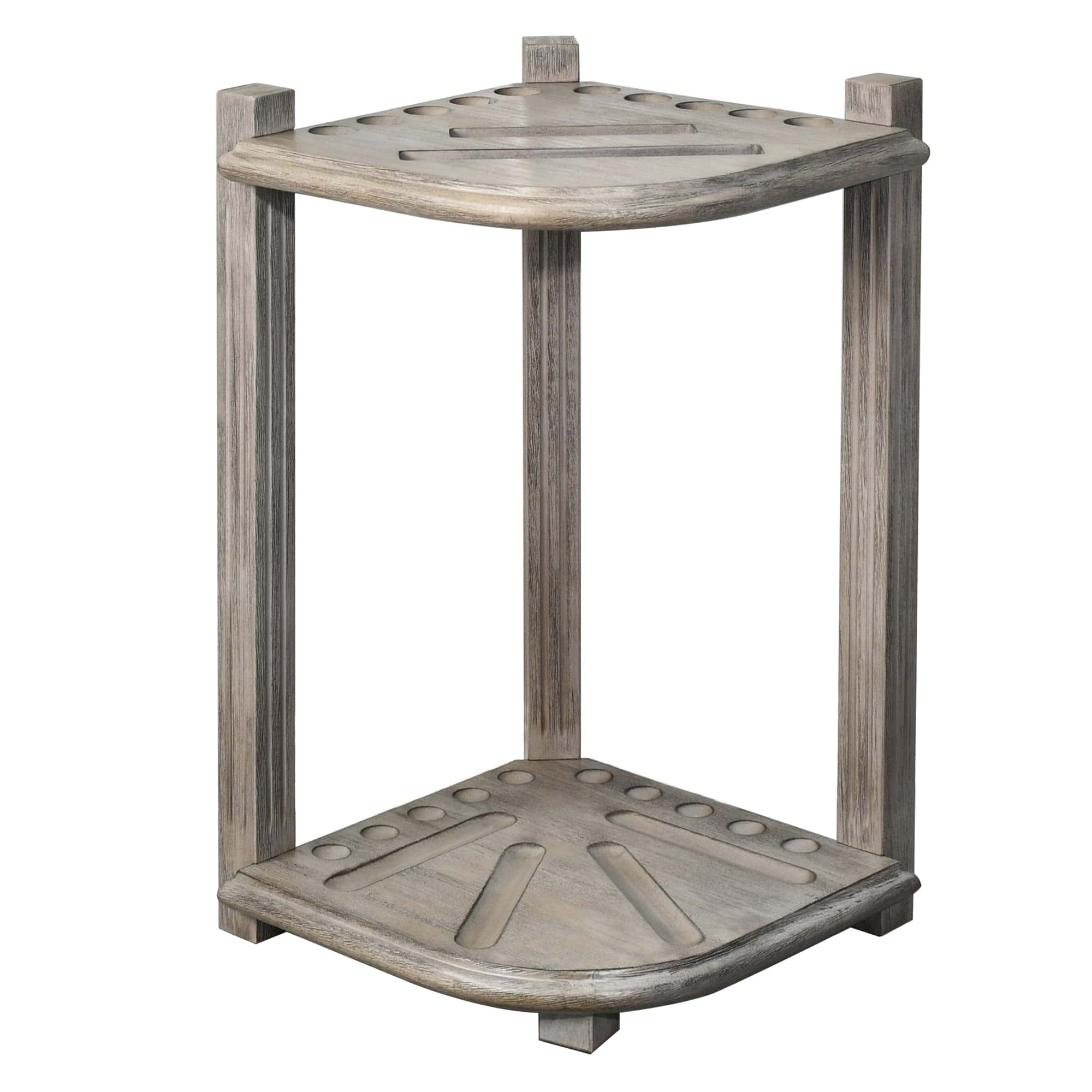 Rack de esquina Deluxe para palos de billar en piso CROWN