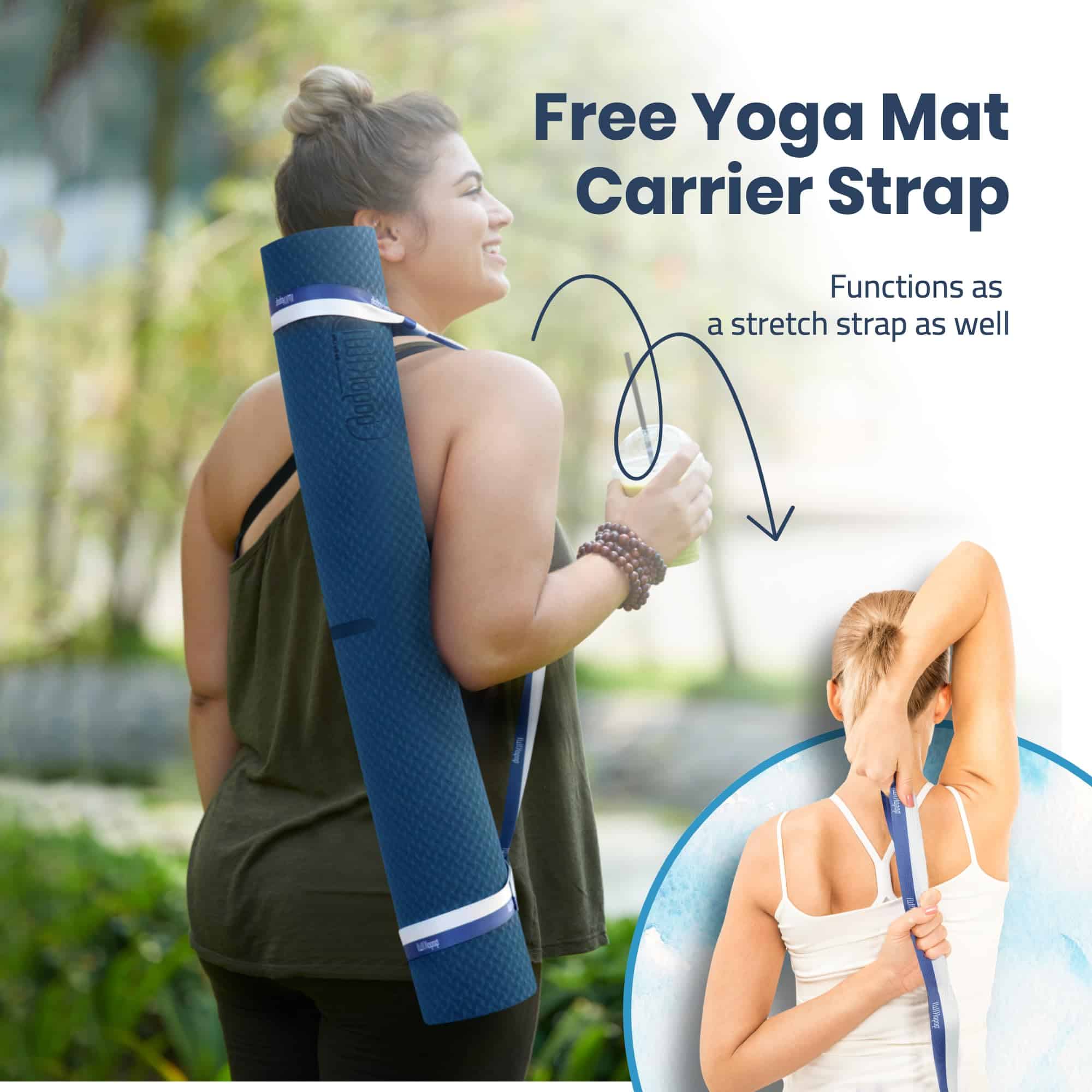 Tapete de Yoga Extra Ancho Gogokiwi para -Azul Medianoche - Imagen 8