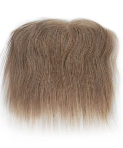 Tupé de pelo rubio para hombres con línea frontal en V para