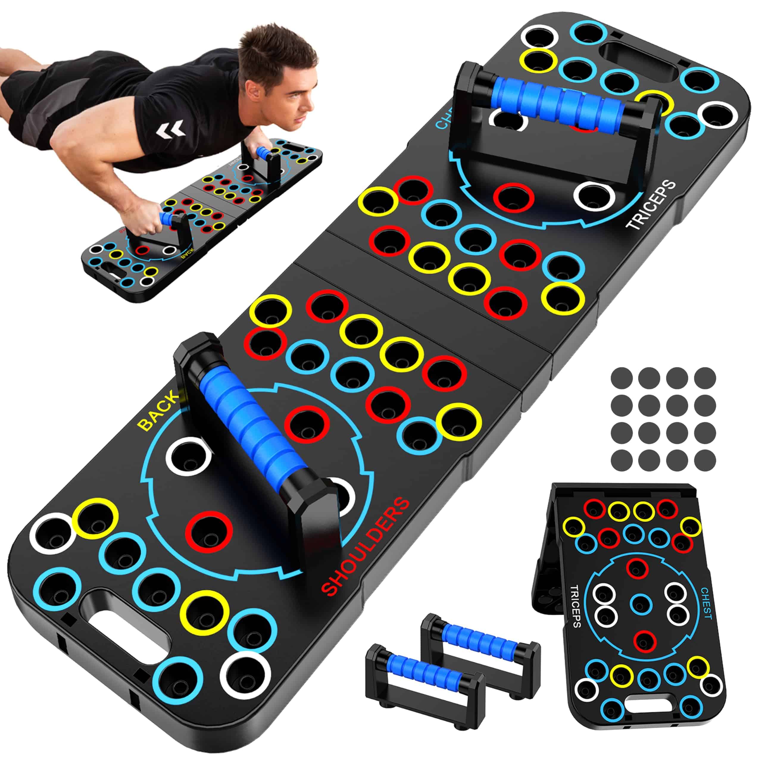 Tablero de 56-en-1 para Flexiones, Barra de Flexión