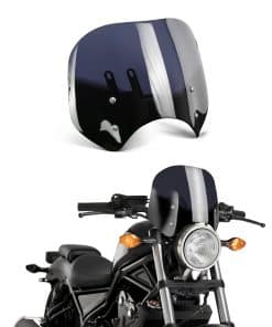 Parabrisas JUNJUMOTO para Rebel 300 Rebel 500 -Negro