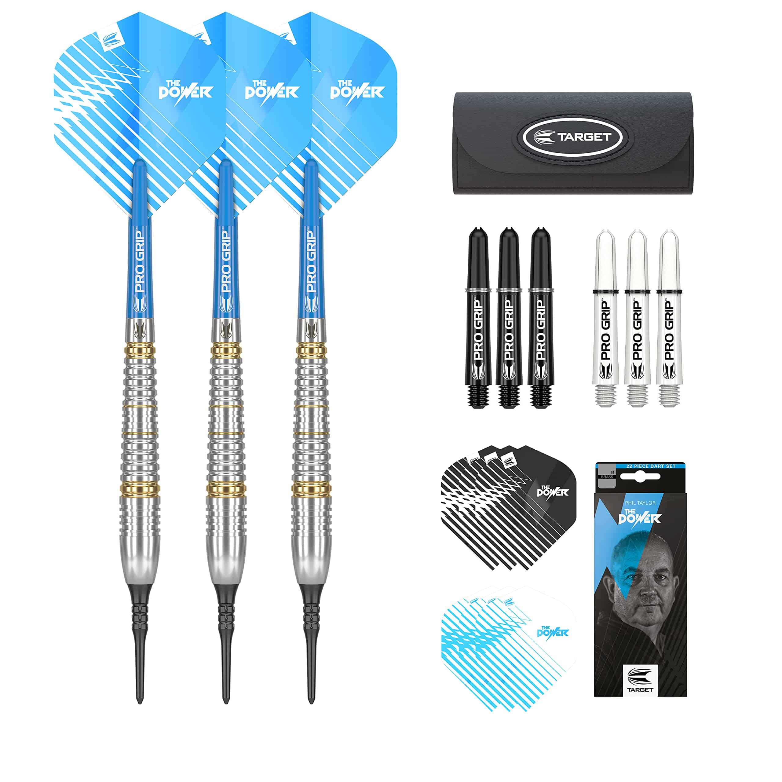 Juego de Dardos Suaves Phil Taylor 18G - Pack de Regalo de