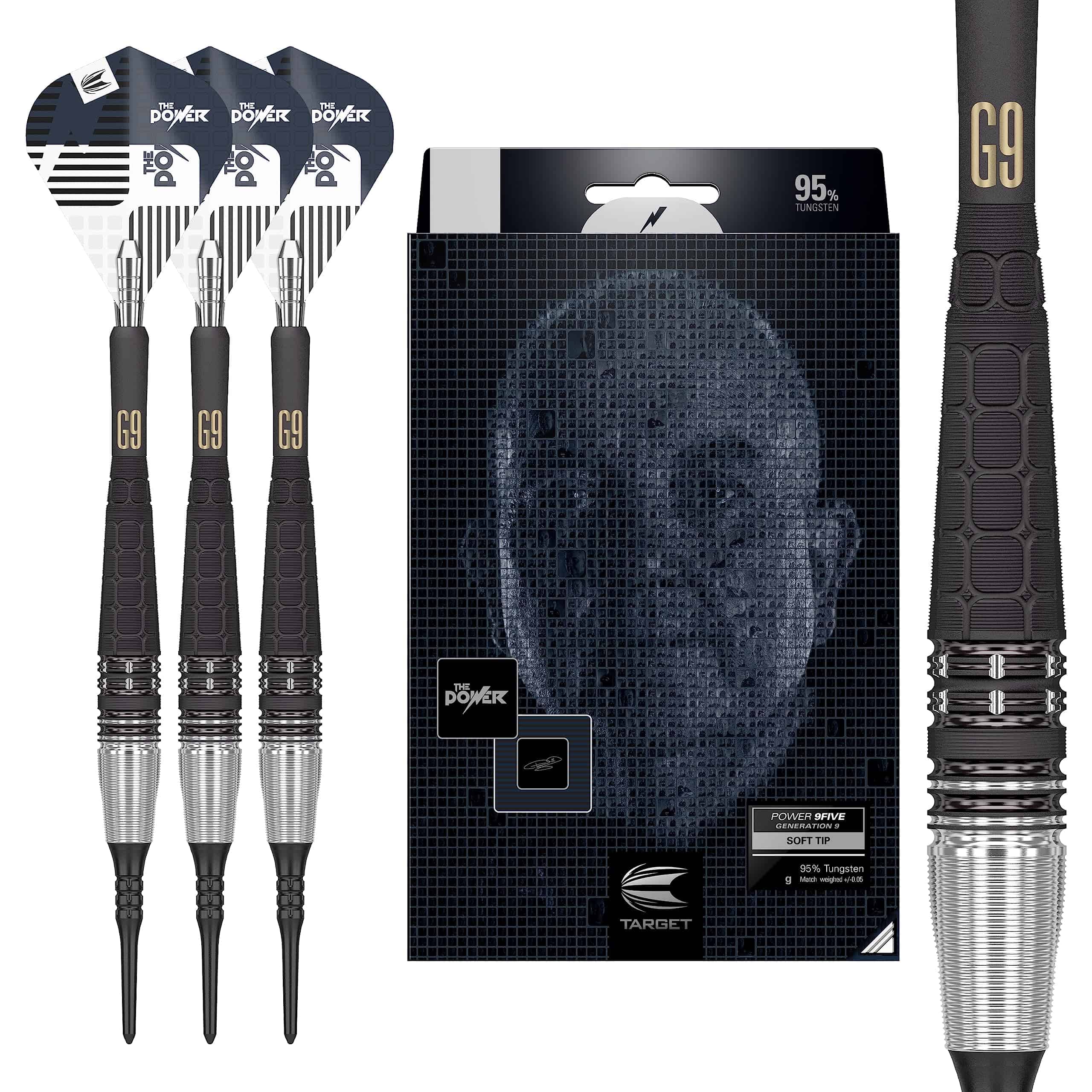Set de dardos de punta suave Target Darts Phil Taylor Power