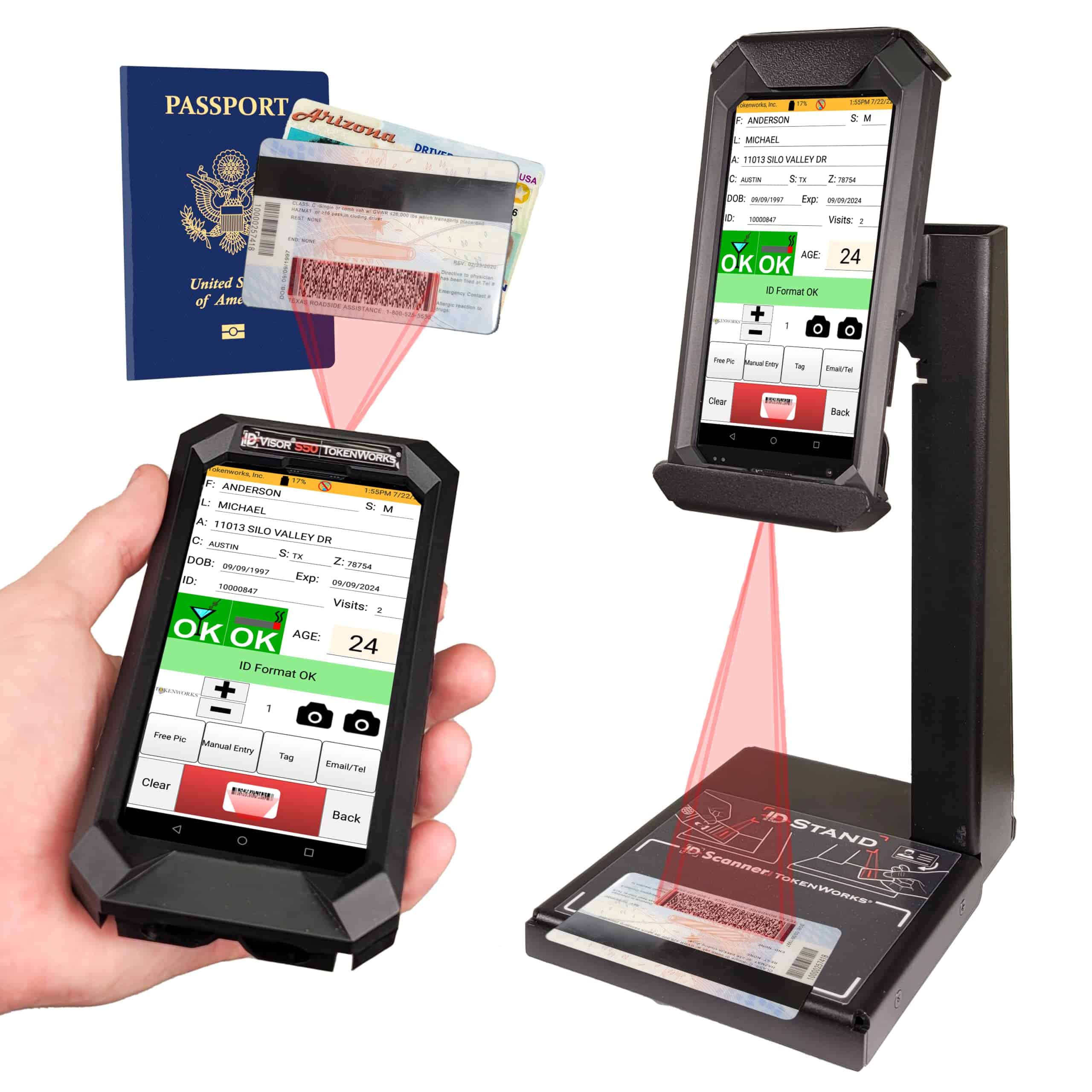 Paquete de Escáner de Identificación IDVisor Dual con - Imagen 3
