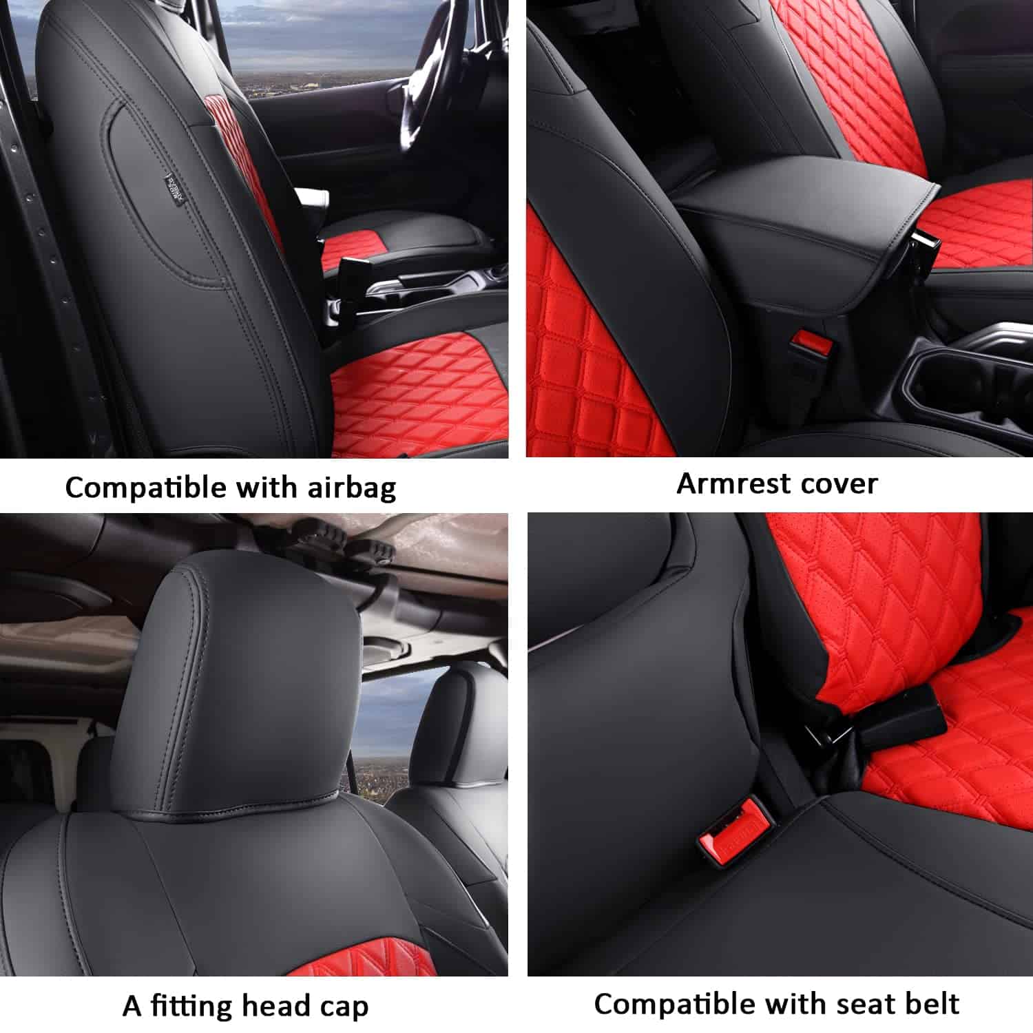 GIANT PANDA Juego Completo de Fundas de Asiento de Coche - Imagen 7