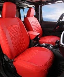 Cubiertas de asiento de coche personalizadas -Rojo