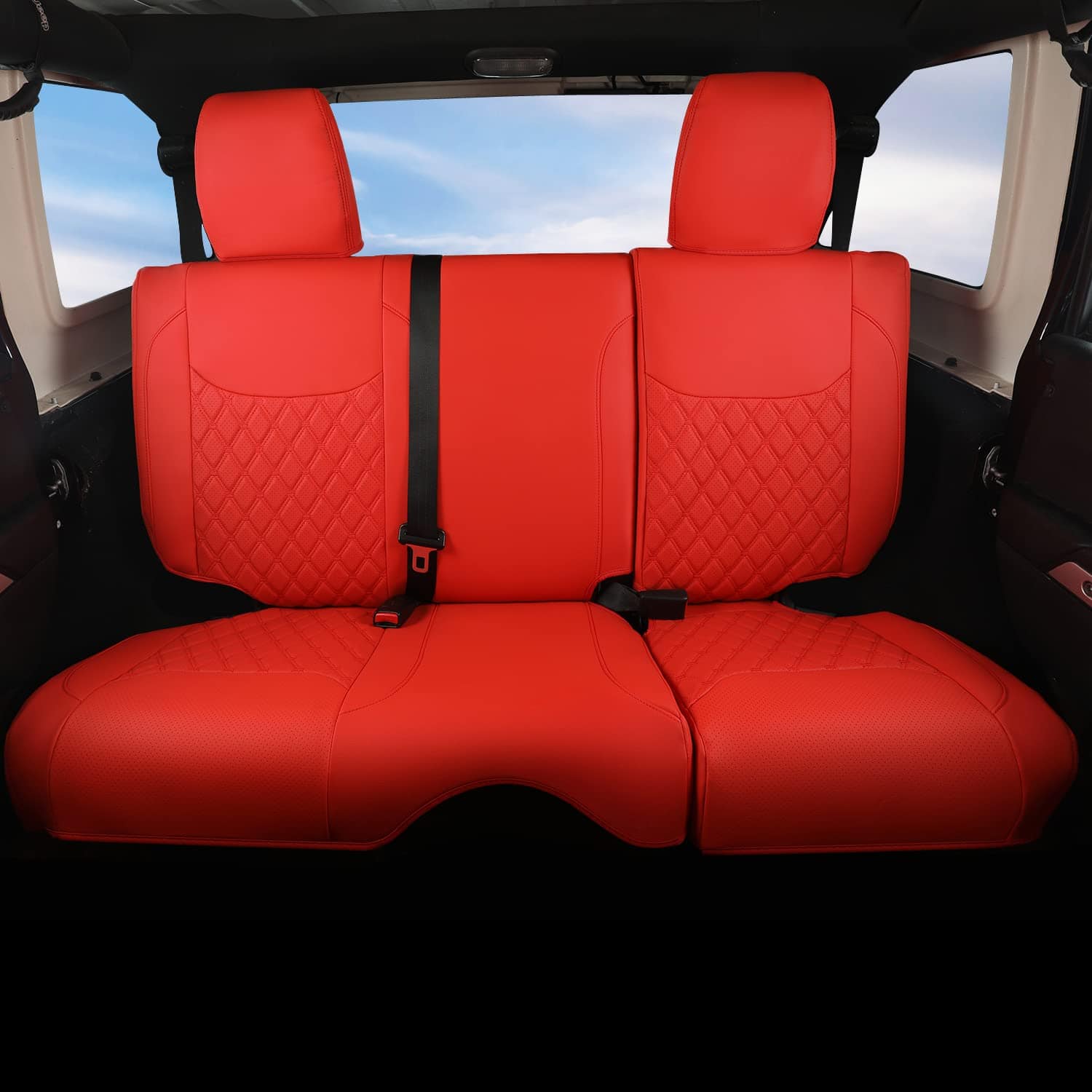 Fundas de asiento para automóvil GIANT PANDA -Rojo - Imagen 5