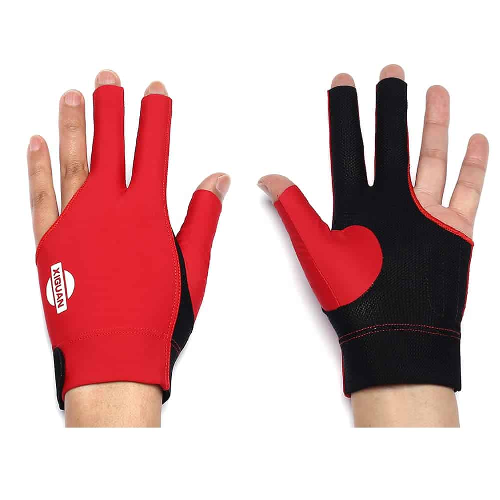 Guantes de Billar TROUFY para Mano -Rojo