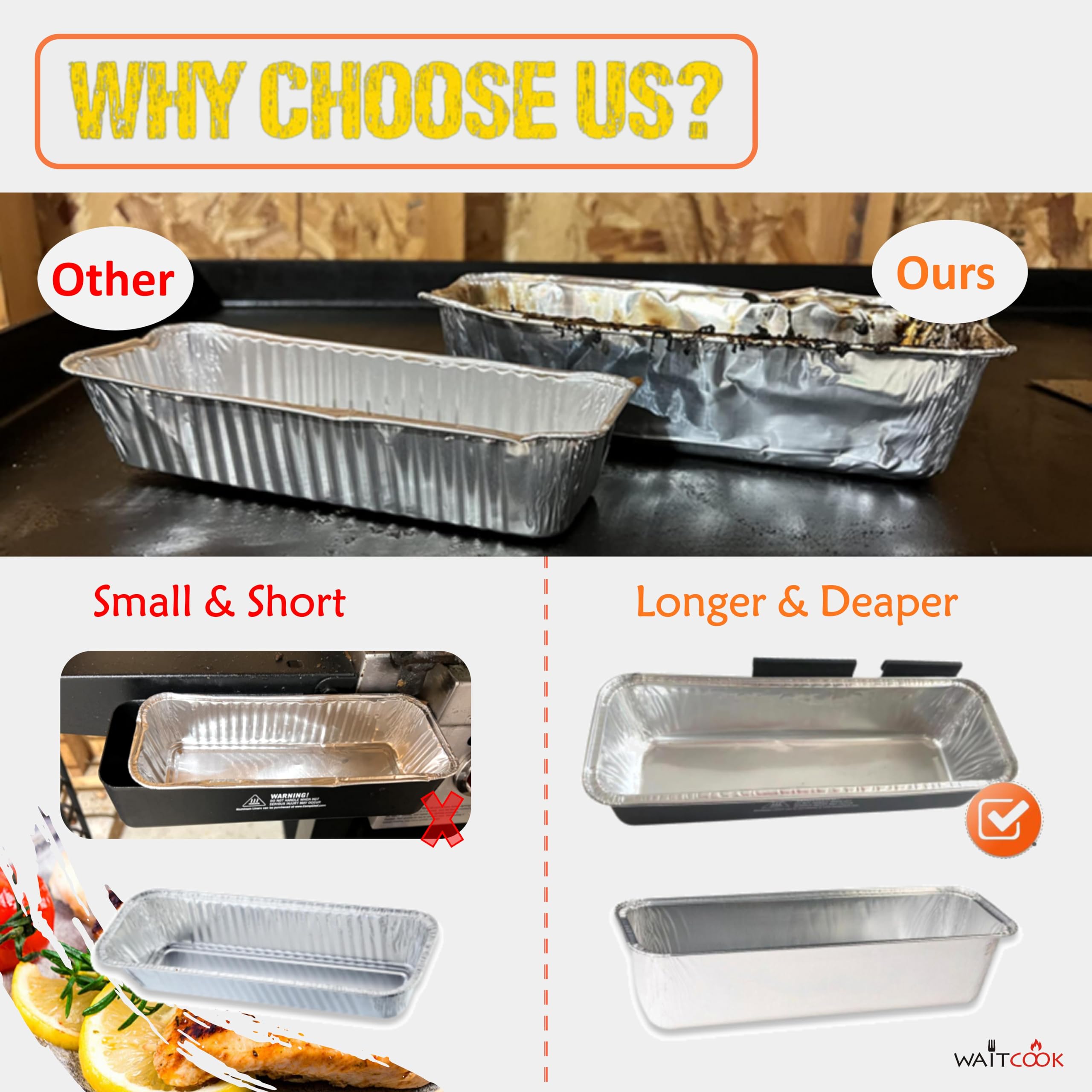 30-pack Reemplazo Desechable de Forro de Recipiente de - Imagen 3