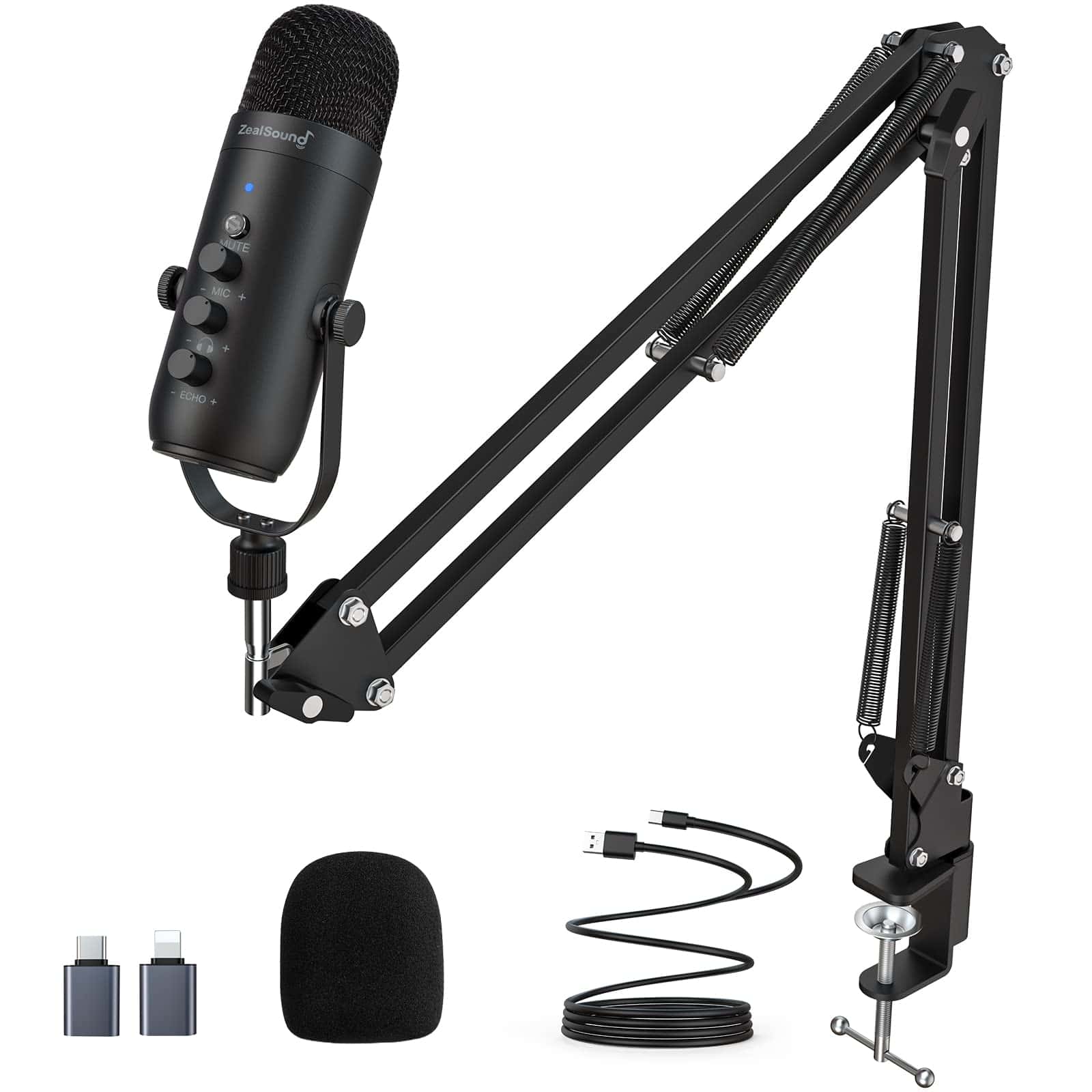 Kit de micrófono para juegos ZealSound, micrófono de