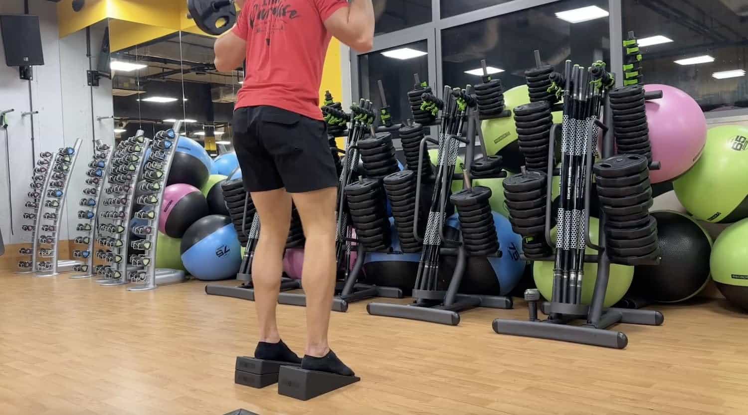 MuscleForge Squat Wedge Block - Prensa de pantorrilla para - Imagen 8