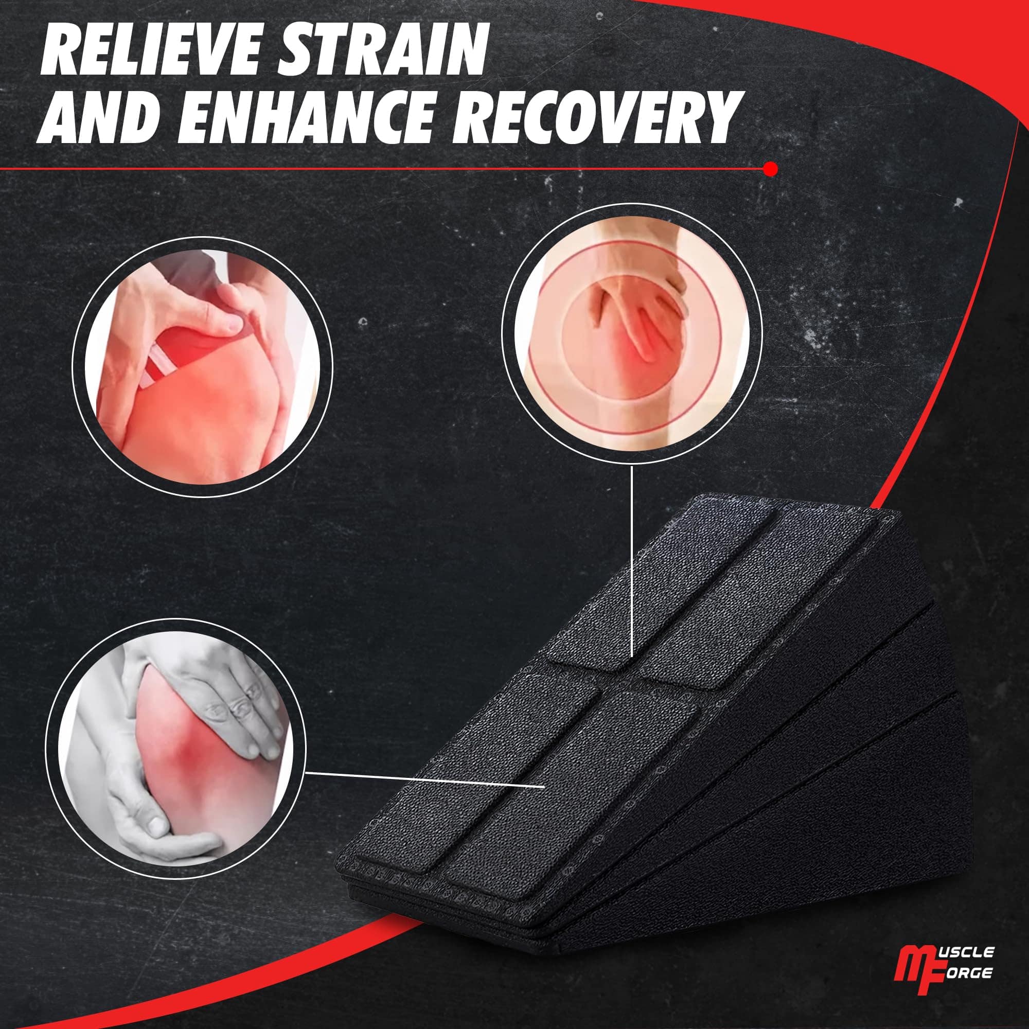 MuscleForge Squat Wedge Block - Prensa de pantorrilla para - Imagen 5