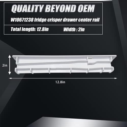 Actualización W10671238 WPW10671238 Riel Central para Cajón - Imagen 5